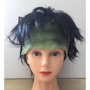 ADULT FRANKENSTEIN MONSTER HEADPIECE WITH HAIR COSTUME ACCESSORY